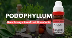 Podophyllum 30, 200, 1M Uses, Benefits, Dosage & Side Effects