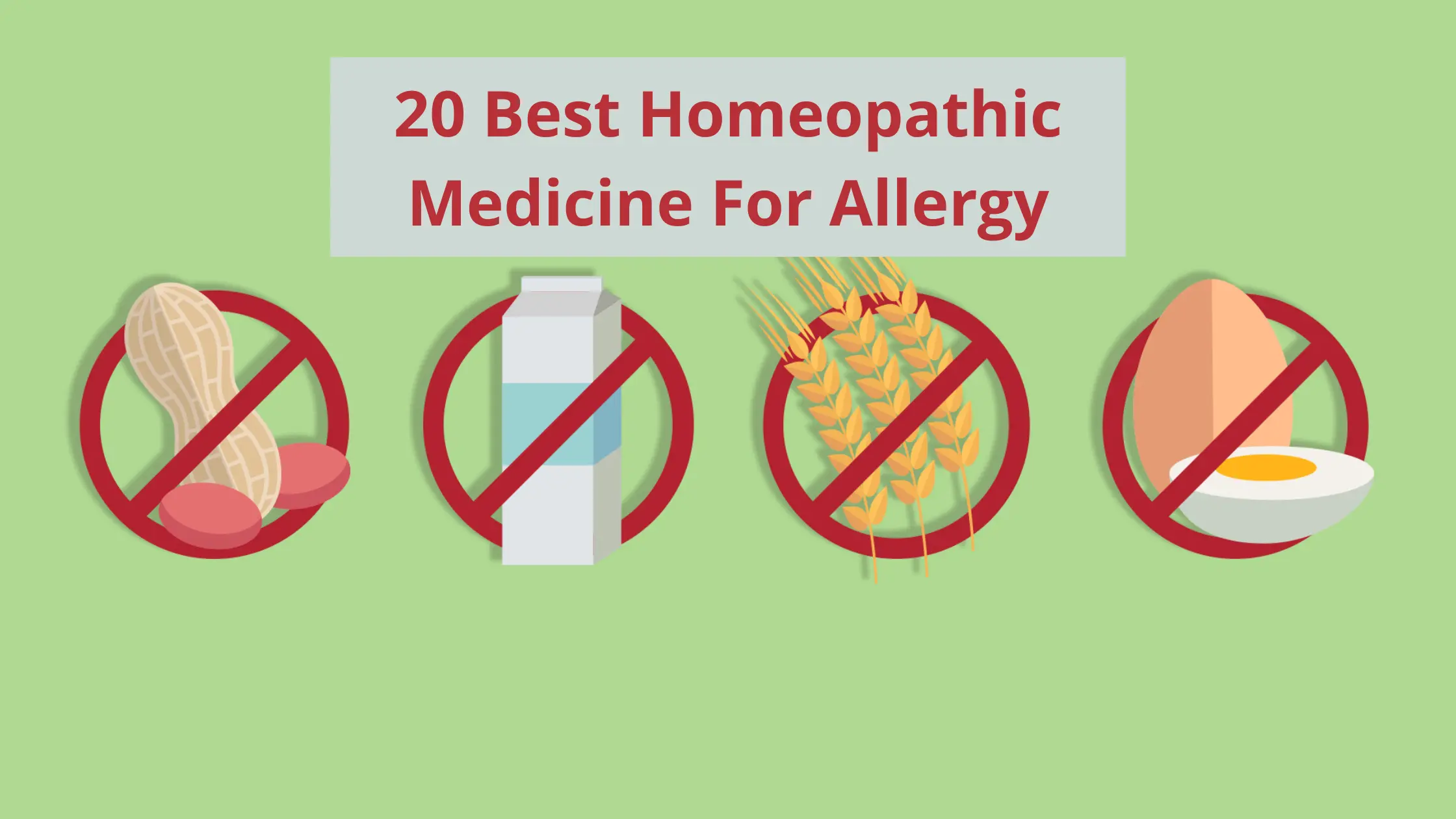 20 Best Homeopathic Medicine For Allergy