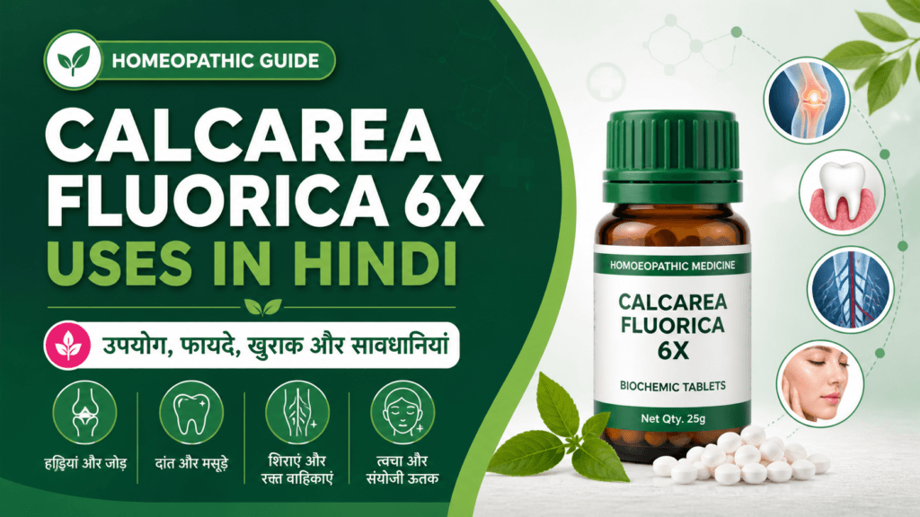 Calcarea Fluorica 6x Uses in Hindi: उपयोग, लाभ और सेवन विधि