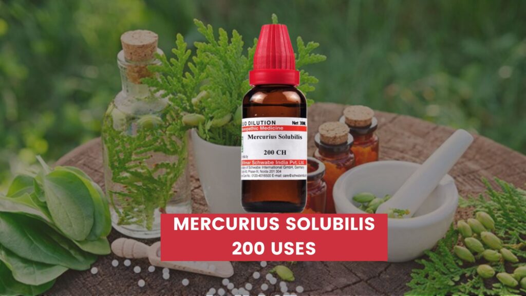 mercurius solubilis 200 uses in hindi